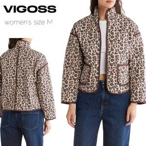 VIGOSS - Leopard Box Quilted Jacket